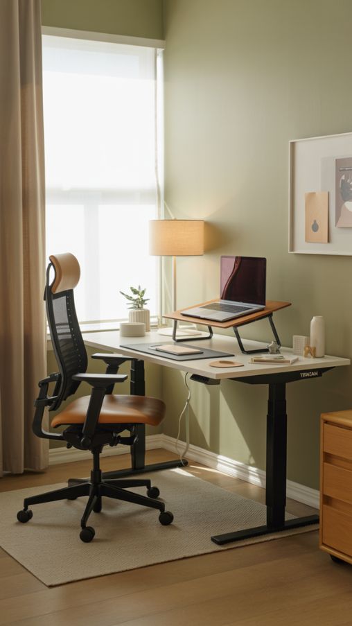 Ergonomic IKEA Home Office Solutions with Adjustable Desk and Chair