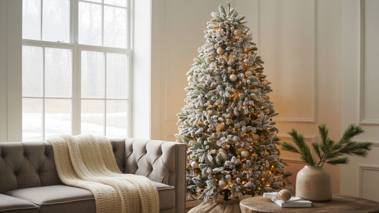 Flocked Christmas Tree Ideas