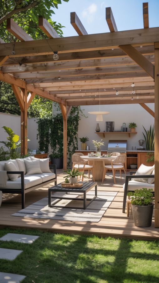 Functional Uses of a Pergola Patio – Lounge, Dining, and Outdoor Retreat