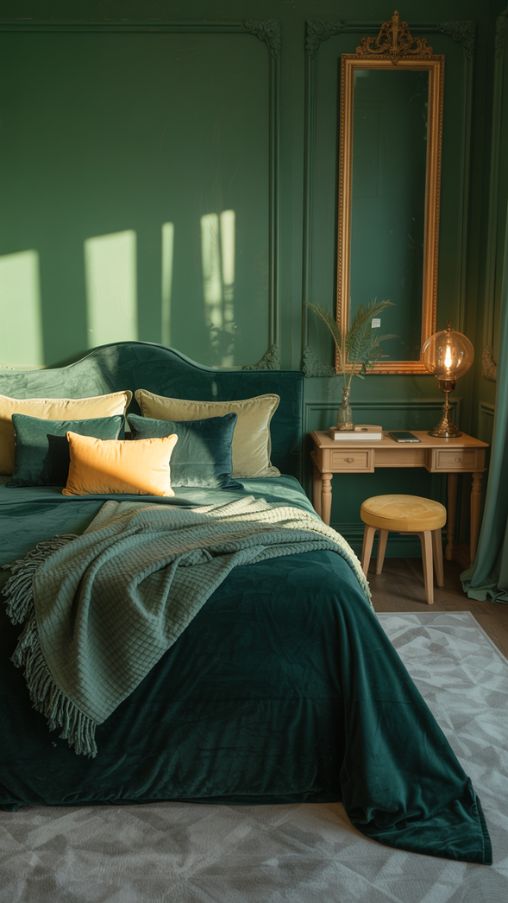 Green and Gold Bedroom Ideas – Luxurious, Elegant, and Stylish Decor Inspiration