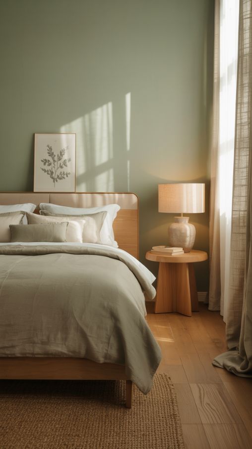 Green and Wood Tones Bedroom Ideas – Cozy, Natural, and Sophisticated Decor Inspiration
