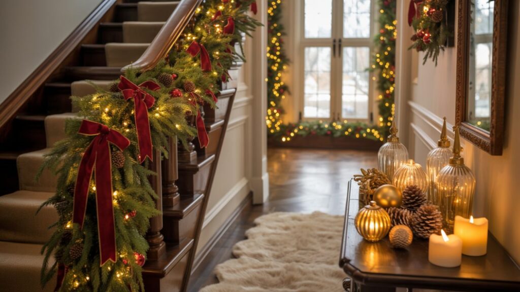 25 Stunning Hallway Christmas Decorating Ideas For A Festive Home ...