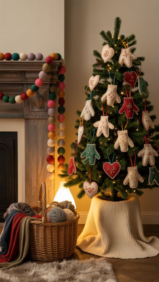 Handmade Textile-Based Upcycled Christmas Crafts for a Warm and Sustainable Holiday