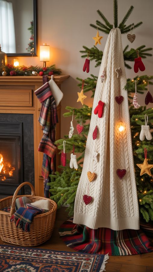 Handmade Textile-Based Upcycled Christmas Crafts for a Warm and Sustainable Holiday