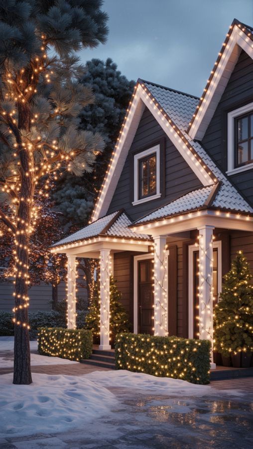 Highlight Home Features with Exterior Christmas Lights