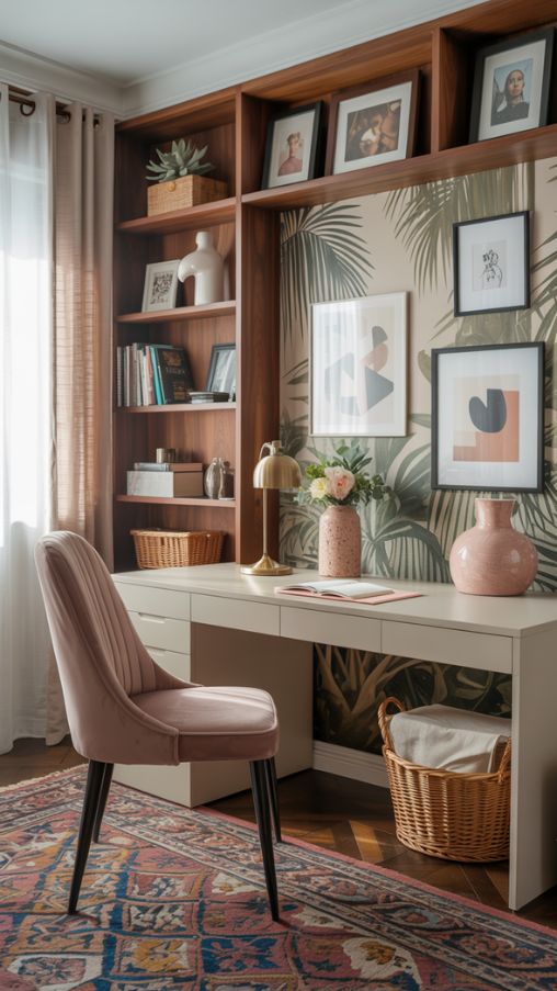 Home Office Ideas for Women with Cozy, Modern, and Boho Style Inspirations