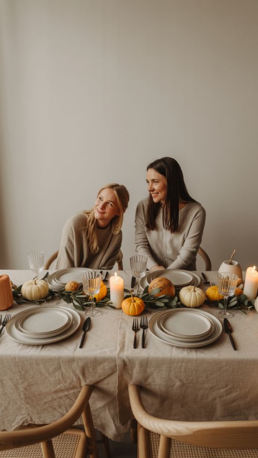 Hosting with a Simple Thanksgiving Table Decor