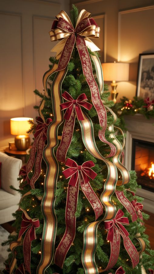 How to Use Ribbon and Bows on Your Christmas Tree