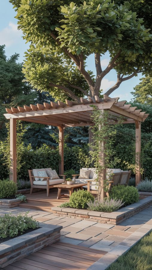Incorporating Existing Landscaping – Pergola Design that Blends with Nature