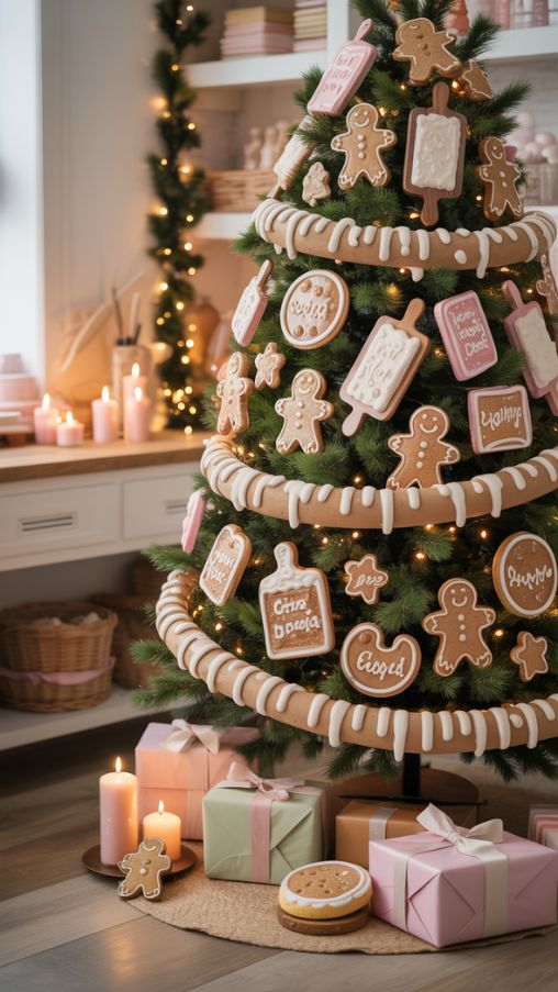 Incorporating Gingerbread and Bakery-Themed Accents for a Candy Land Christmas Tree