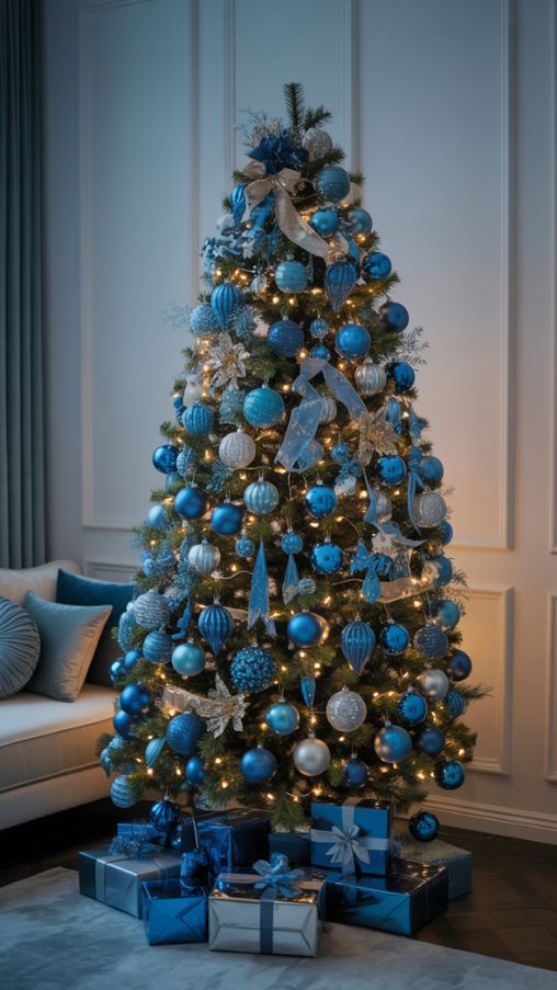 Layered Blue Christmas Tree Ideas: Choosing the Perfect Shade of Blue for the Holidays