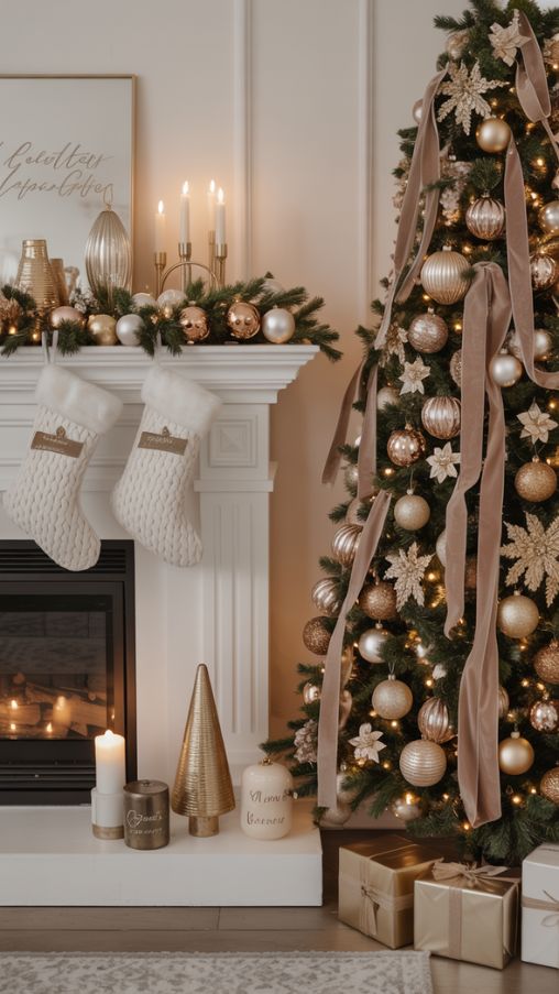 Luxury Pretty Christmas Decorations, Designer Christmas Decor, Elegant Holiday Decorating Ideas