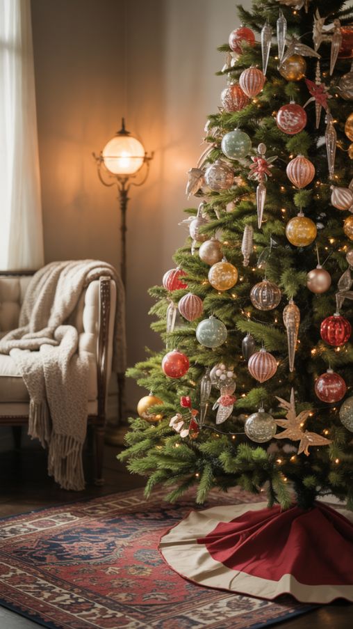 Mixing Authentic and Reproduction Vintage Christmas Ornaments