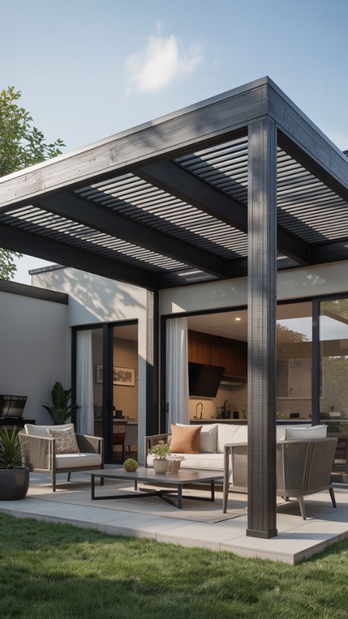 Modern Pergola Styles for Contemporary Homes – Sleek, Minimal, and Functional
