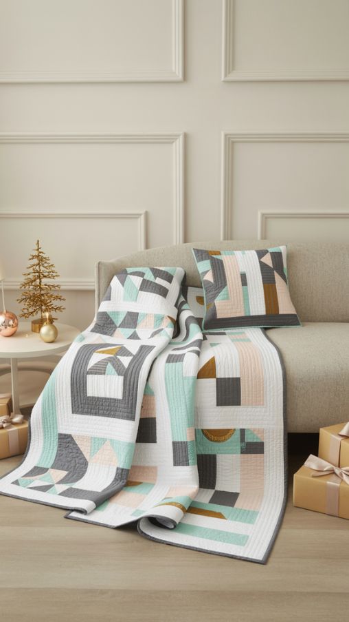 Modern Twists on Holiday Quilts – Chic and Minimalist Christmas Quilt Ideas