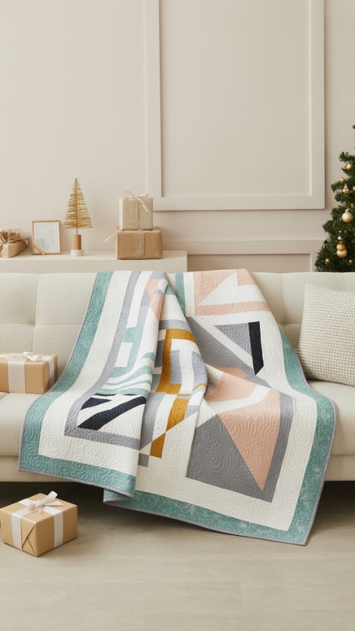 Modern Twists on Holiday Quilts – Chic and Minimalist Christmas Quilt Ideas