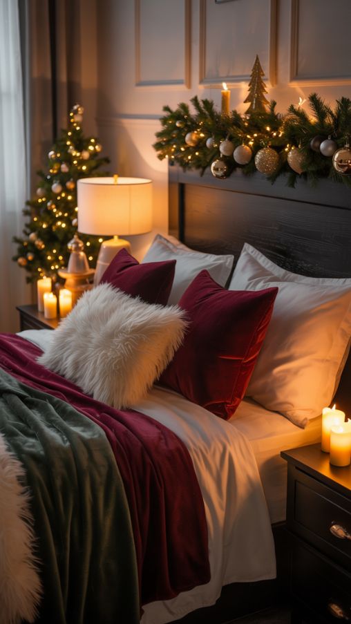 Moody Christmas Bedroom Decor Inspiration