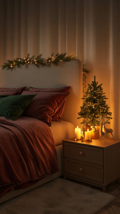 Moody Christmas Bedroom Decor Inspiration