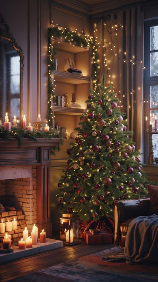 Moody Christmas Lighting Decor Inspiration