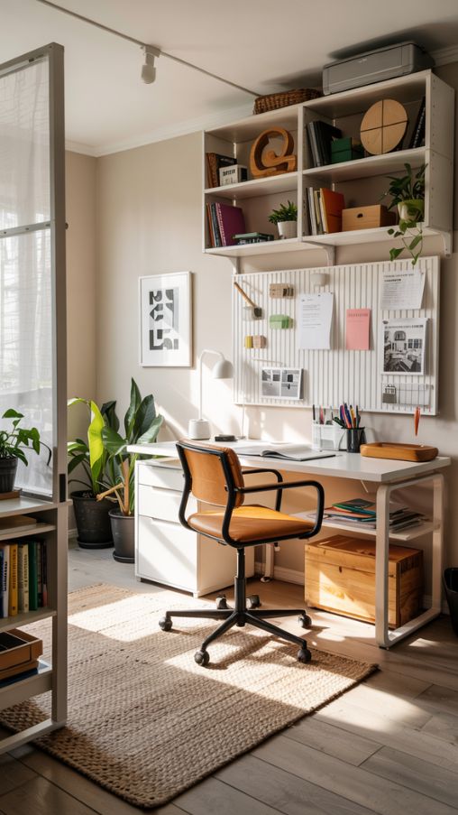 Multi-Functional and Shared IKEA Home Office Spaces with Modular Solutions