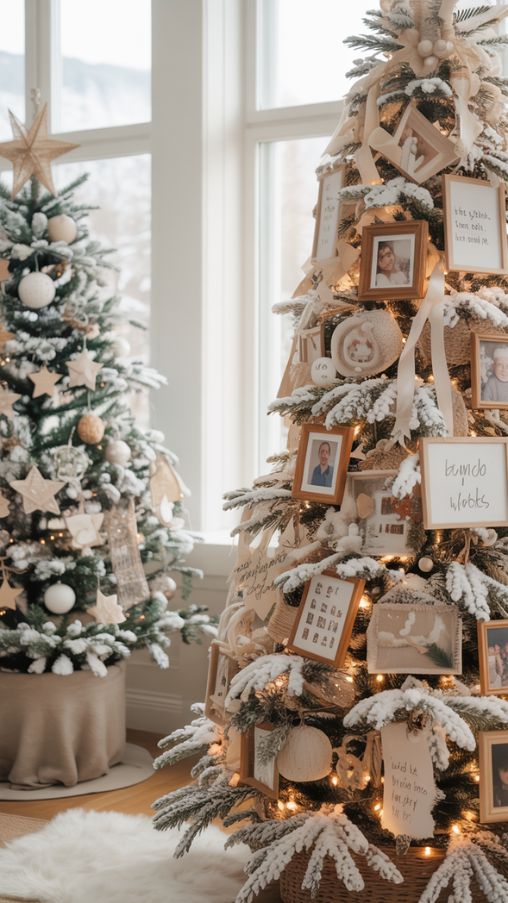 Nordic Minimalist and Family Memory Snow Christmas Tree Inspiration (1)