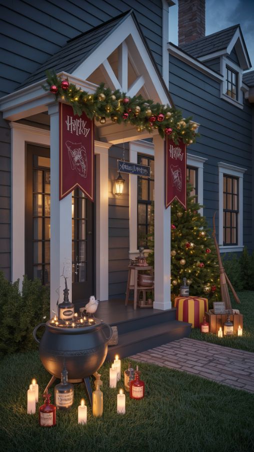 Outdoor Harry Potter Christmas Decoration Ideas for a Magical Holiday