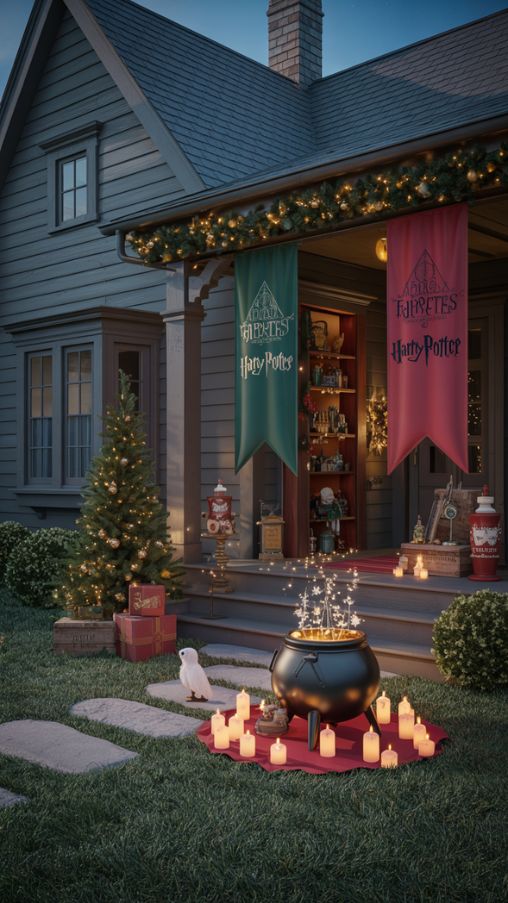 Outdoor Harry Potter Christmas Decoration Ideas for a Magical Holiday