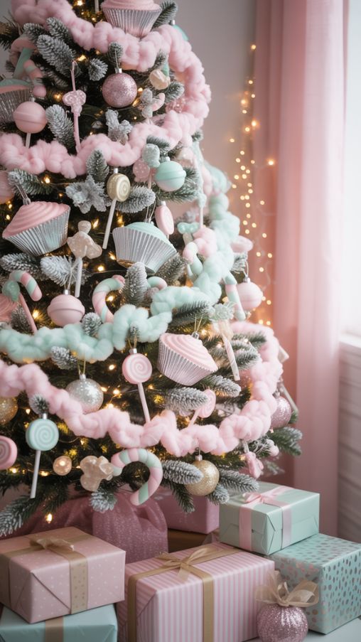 Pastel Candy Land Christmas Tree Inspiration