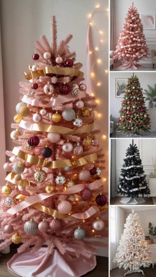Popular Rose Gold Christmas Tree Color Combinations for Elegant Holiday Decor