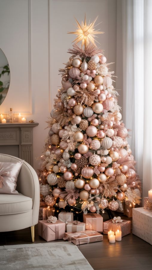 Pretty Christmas Decorations, Elegant Christmas Tree Ideas, Festive Tree Decorating Tips