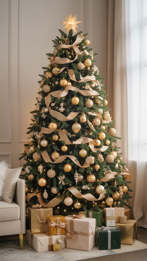 Pretty Christmas Decorations, Elegant Christmas Tree Ideas, Festive Tree Decorating Tips