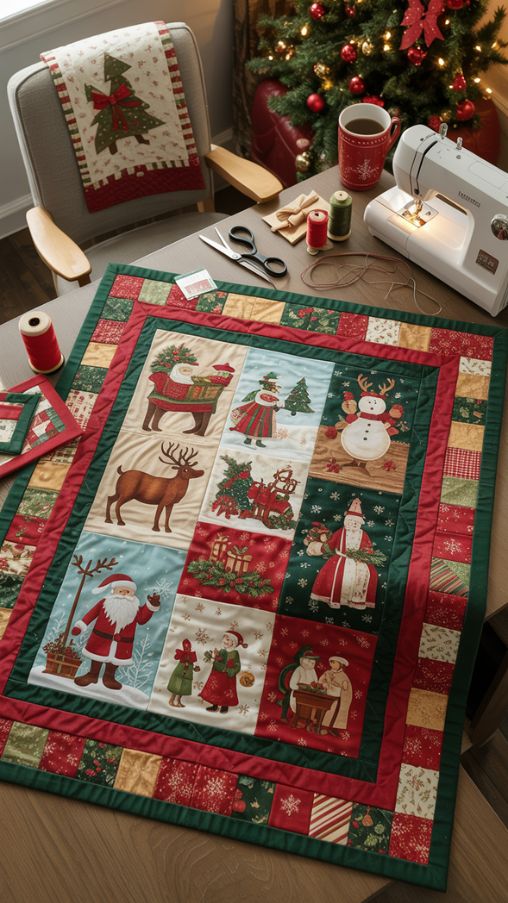 Quilting With Christmas Panels – Festive and Time-Saving Holiday Quilt Ideas