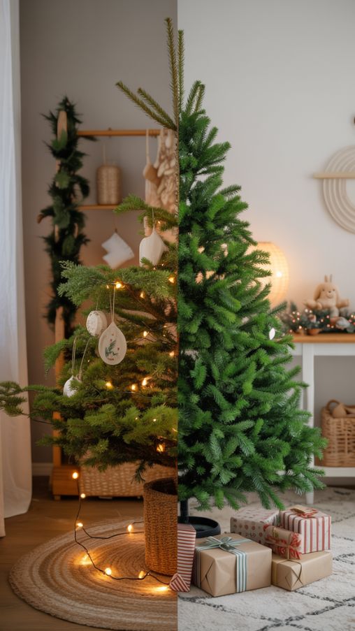 Real vs Artificial Christmas Tree Comparison for Sustainable Holiday Decor
