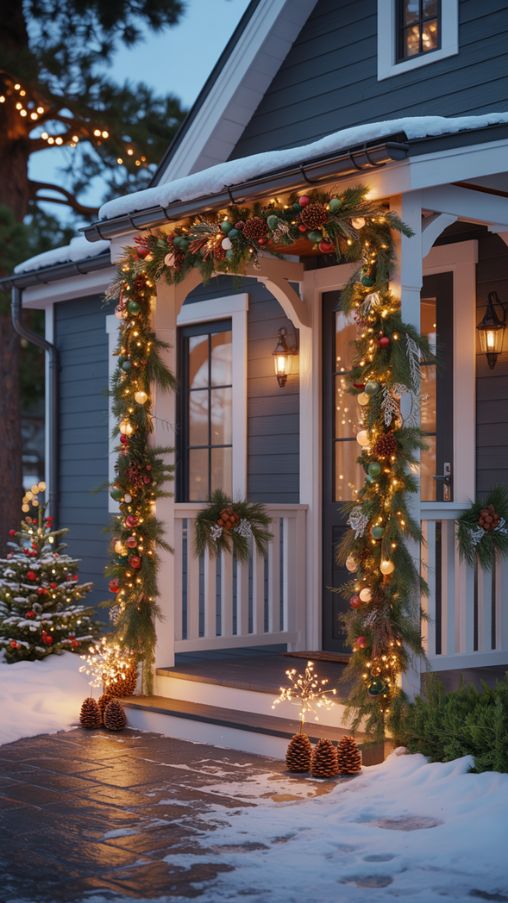 Seasonal Scents and Sights Exterior Christmas Lights Ideas