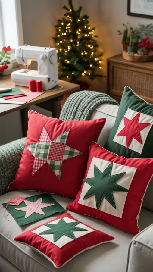 Simple Sewn Christmas Pillow Ideas for Easy Handmade Holiday Decor