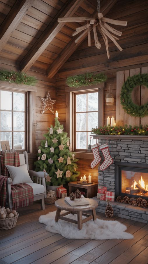30 Cozy Small Cabin Christmas Decor Ideas for a Magical Holiday Season ...
