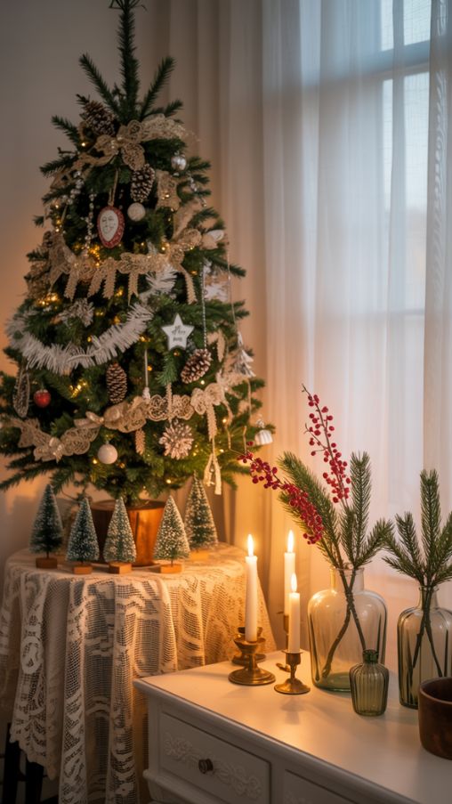 Thrifted and DIY Decorations for an Old Fashion Christmas
