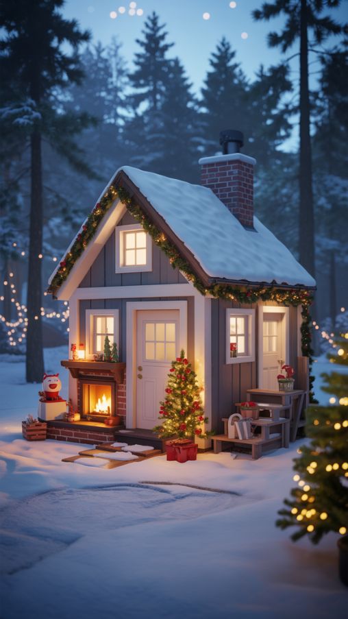 Tiny Budget-Friendly Bloxburg Christmas Home