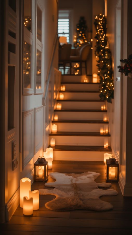 Twinkling Floor Accent and Pathway Christmas Lighting