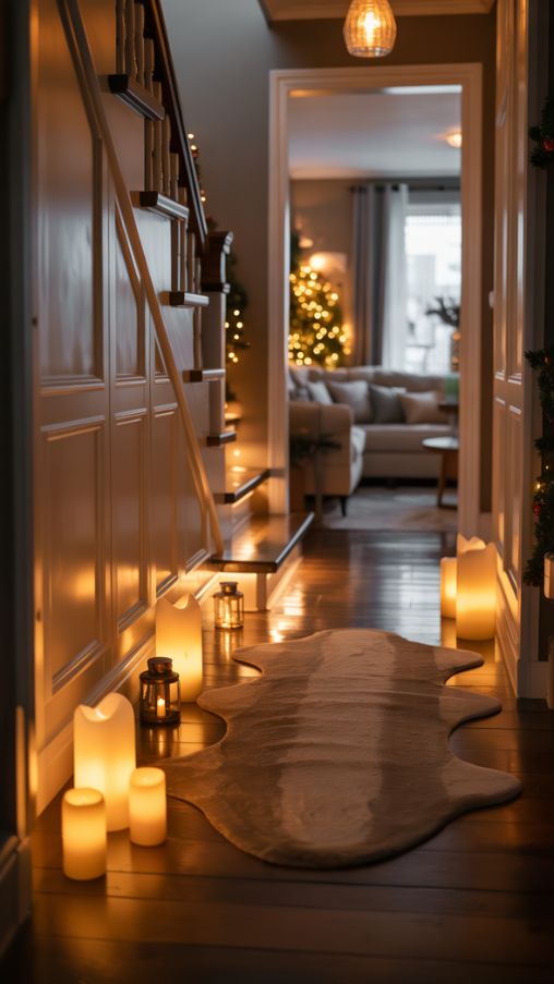 Twinkling Floor Accent and Pathway Christmas Lighting