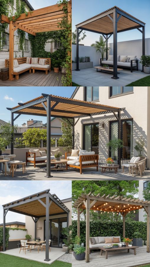 Types of Pergolas for Every Patio – Wood, Metal, and Hybrid Designs