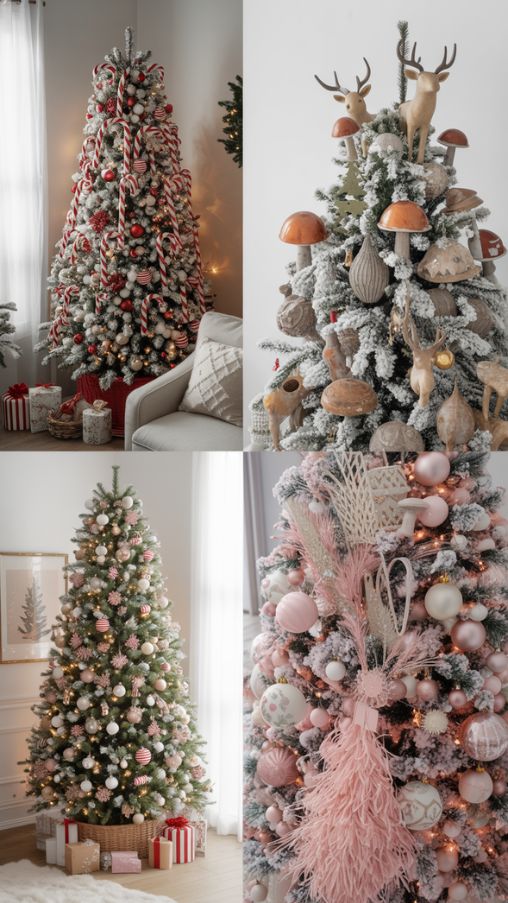 Unique Flocked Christmas Tree Themes for a Fun and Personalized Holiday