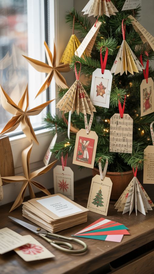 Creative Paper-Based Upcycled Christmas Crafts for a Sustainable Holiday