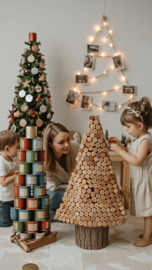 Upcycled and Recycled Christmas Tree Designs for Eco-Friendly Home Decor