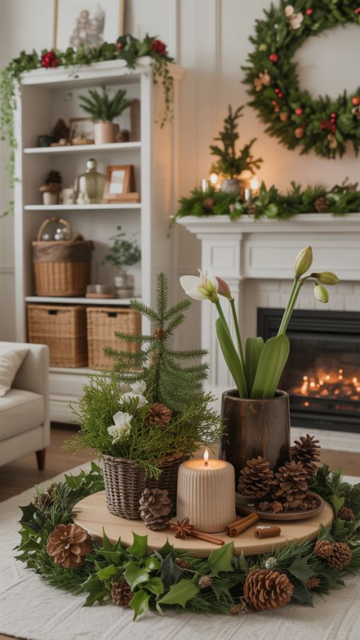 Using Greenery and Natural Elements for Christmas