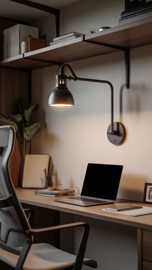 Wall Sconces and Space-Saving Lighting Ideas for Home Offices