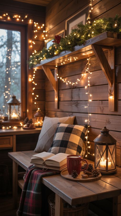 Warm and Inviting Lighting Ideas for a Cozy Cabin Christmas