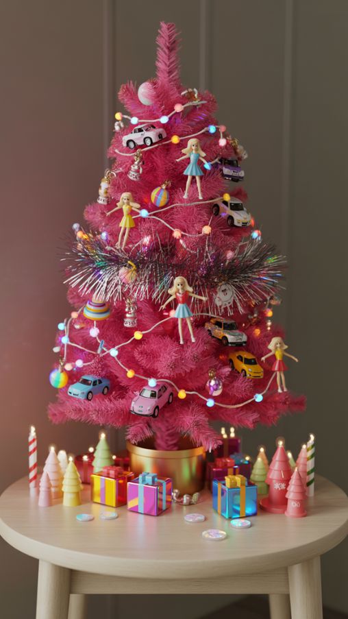 Whimsical and Colorful Tabletop Christmas Tree Ideas