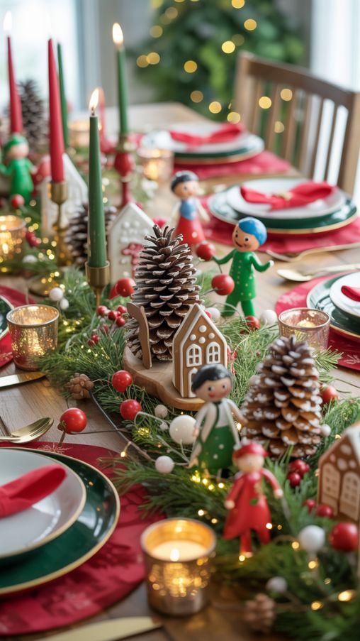 Whimsical and Fun DIY Christmas Table Centerpiece Ideas for a Playful Holiday Table