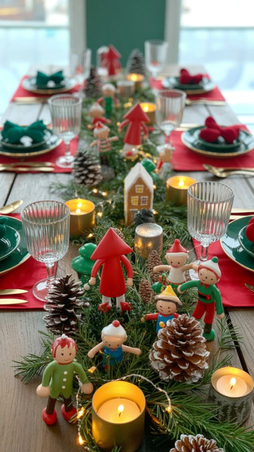 Whimsical and Fun DIY Christmas Table Centerpiece Ideas for a Playful Holiday Table